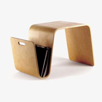Vivense Wave Wooden Coffee Table, Brown