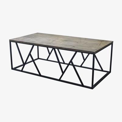 Vivense Lucas Coffee Table, Grey & Black