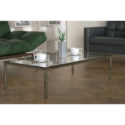Vivense Shiny Coffee Table, Vintage Brass