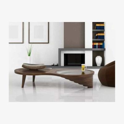 Vivense Anka Coffee Table, Walnut