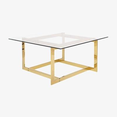Vivense Crea Coffee Table, Brass