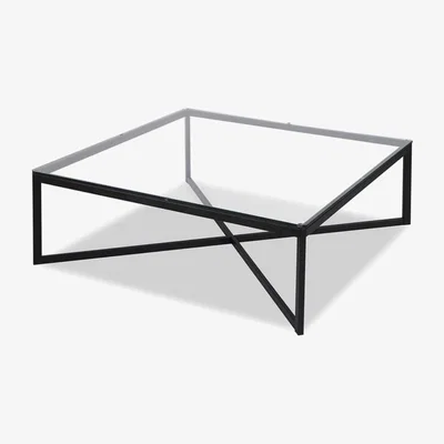 Vivense Meteo Square Coffee Table, Black