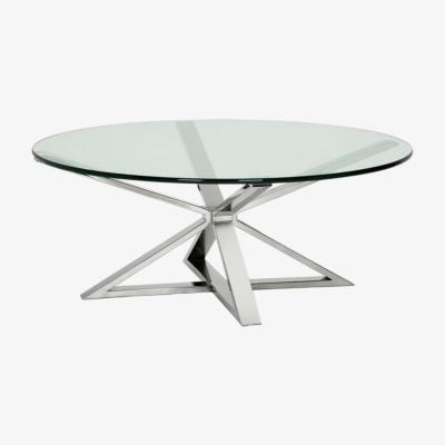 Vivense Trep Coffee Table, Silver