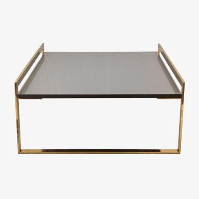 Vivense Semien Coffee Table, Grey & Gold