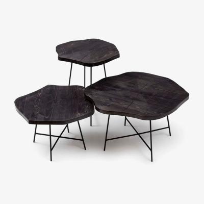 Vivense Dream Trio Coffee Table Set, Black