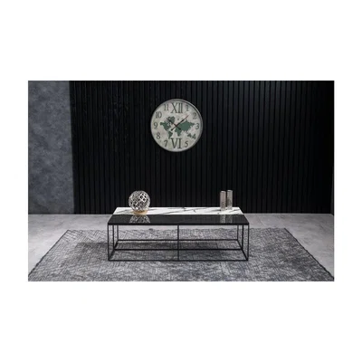 Vivense Walton Coffee Table, Black & White