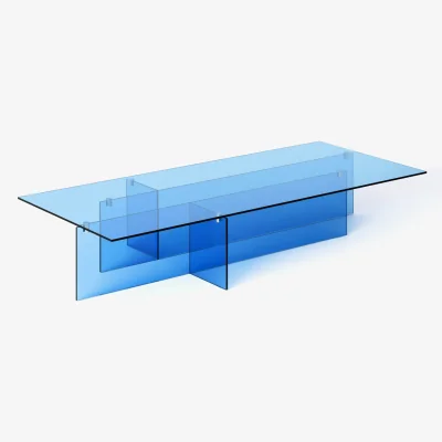 Westwing Large Glass Coffee Table Anouk