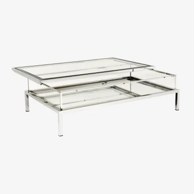 Westwing Coffee Table Harvey with Mirrored Shelf