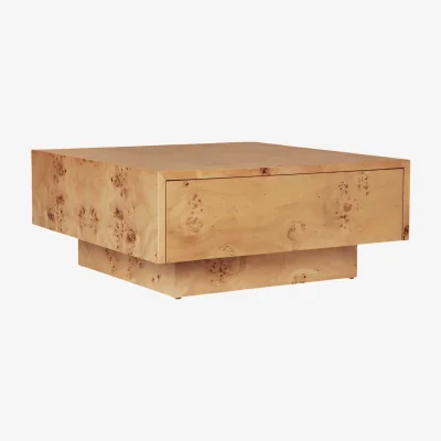 Westwing Wooden Coffee Table Burl