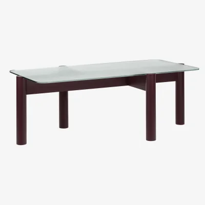 Westwing Coffee Table Kob with Glass Top