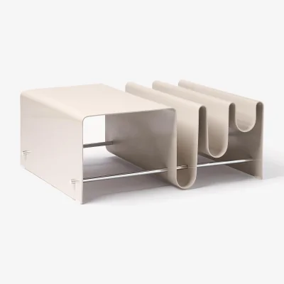Westwing Metal Coffee Table Julia with Magazine Rack
