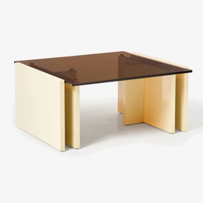 Westwing Coffee Table Elam with Glass Top
