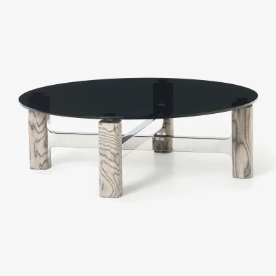 Westwing Coffee Table Sam with Glass Top