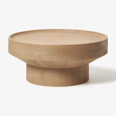 Westwing Round Mango Wood Coffee Table Benno