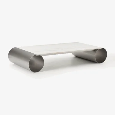 Westwing XL Coffee Table Blaze with Marble Top, W 160 cm