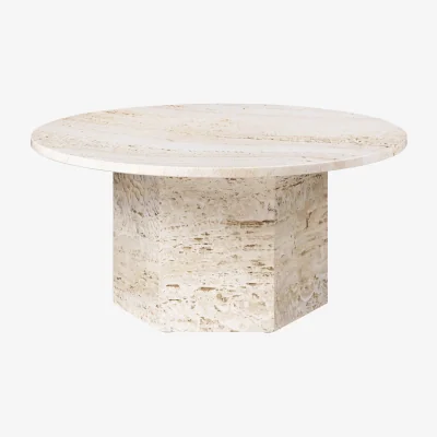 Westwing Round Travertine Coffee Table Epic