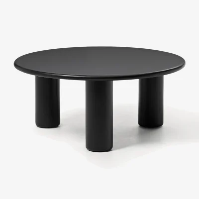 Westwing Round Oak Wood Coffee Table Didi