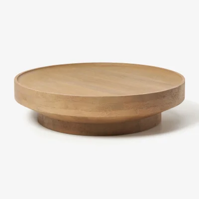 Westwing Round XL Mango Wood Coffee Table Benno