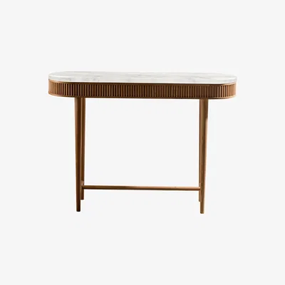 Amara Kam Ce Kam - Mausam Console Table - Natural Ash/White
