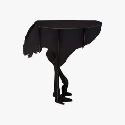 Amara ibride - Mobilier de Compagnie - Ostrich Wall Console - Diva Black