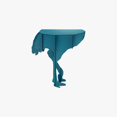 Amara ibride - Mobilier De Compagnie - Ostrich Wall Console - Blue Petrol