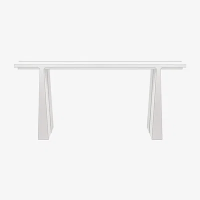 Amara Giobagnara - La Linea Console Table - White G05/Slate G77