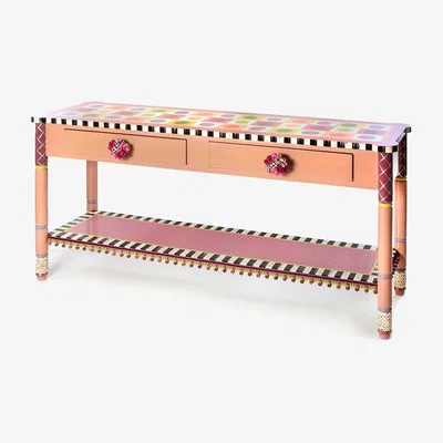 Amara MacKenzie-Childs - True Love Console Table - Pink