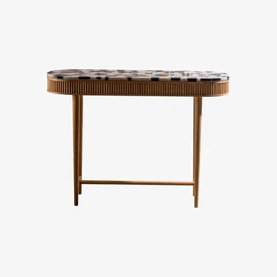Amara Kam Ce Kam - Mausam Console Table - Natural Ash/Terazzo