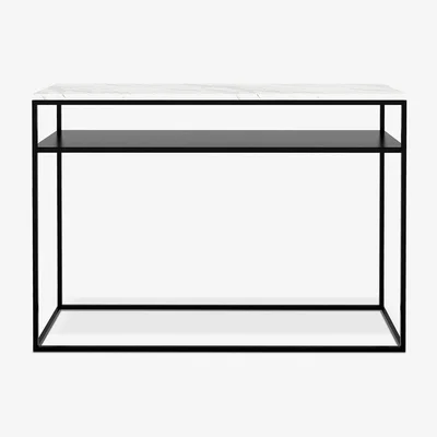 Amara Ethnicraft - Stone Console - Black/White