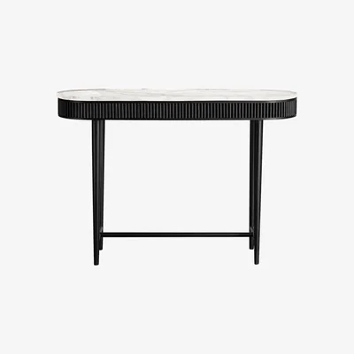 Amara Kam Ce Kam - Mausam Console Table - Black Ash/White