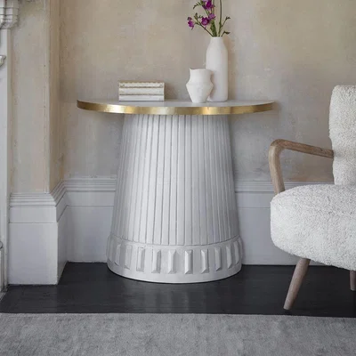 Atkin & Thyme Half Moon Console Table