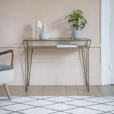Atkin & Thyme Etched Console Table