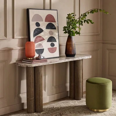 Atkin & Thyme Palazzo Marble Console Table
