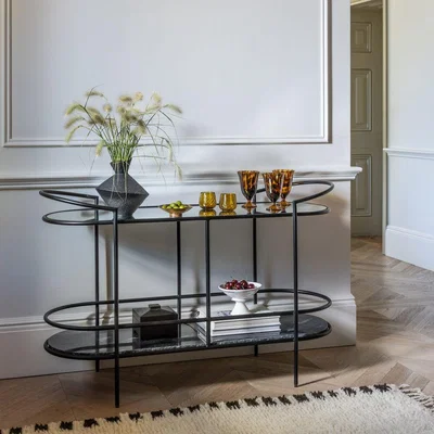 Atkin & Thyme Harper Marble and Mirror Console Table