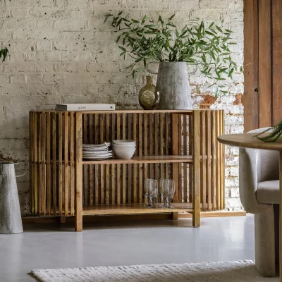 Arighi Bianchi Ludlow Slatted Console Table