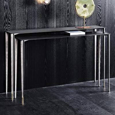 Barker and Stonehouse Cattelan Italia Etoile Set of 2 Console Tables, Grey | Barker & Stonehouse