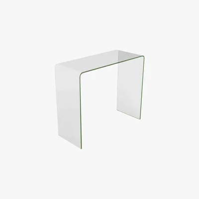 Barker and Stonehouse Bridge Glass Console Table, Clear