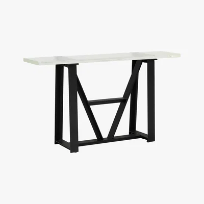 Barker and Stonehouse Timothy Oulton Iceberg Glass Console Table