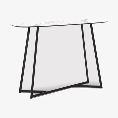 Barker and Stonehouse Maverick Console Table, White | Barker & Stonehouse