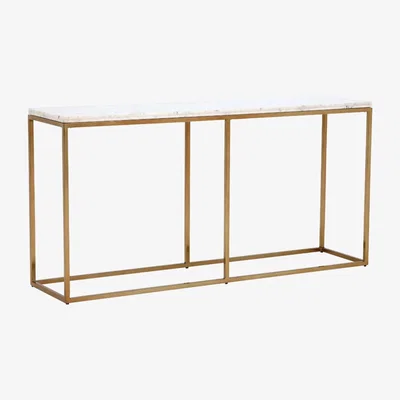 Barker and Stonehouse Nola Large Console Table, White Marble