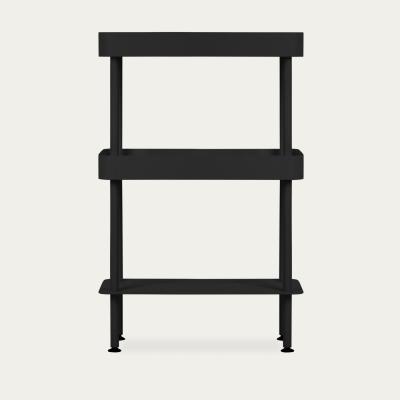 Bombinate.com Vulcano Black Nolle Console 3-tier with Feet