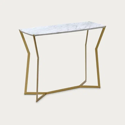 Bombinate.com White/Gold Star Console Table
