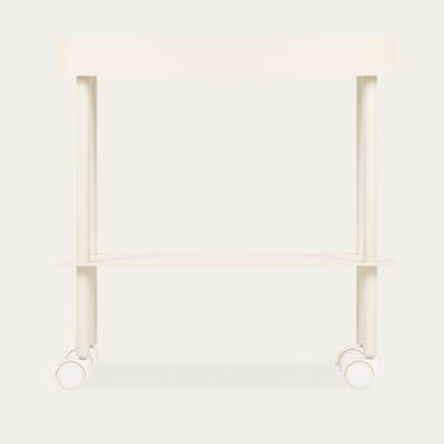 Bombinate.com Piazza Beige Nolle Console 2-tier with Wheels