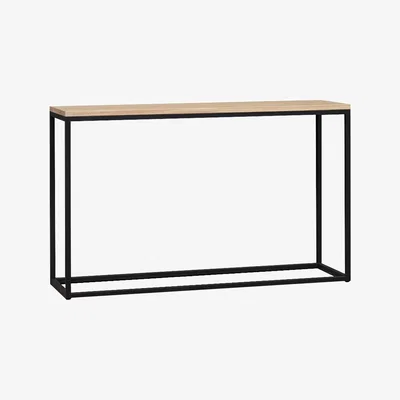 The Cotswold Company Moreton Metal and Oak Console Table