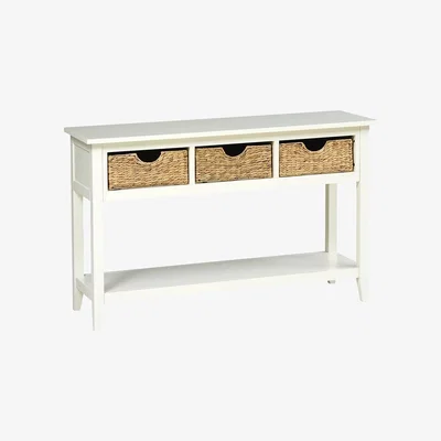 The Cotswold Company Farmhouse Painted Console Table - Ivory