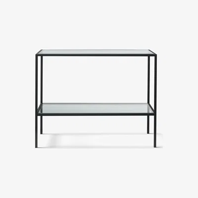 The Cotswold Company Foxcote Metal and Glass NEW Console Table