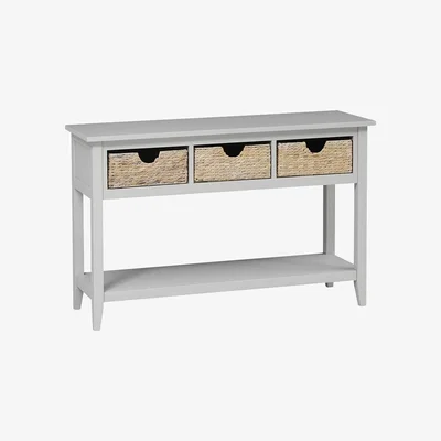 The Cotswold Company Farmhouse Dove Grey Console Table