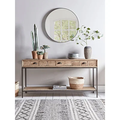 Cox and Cox Reclaimed Oak Console Table