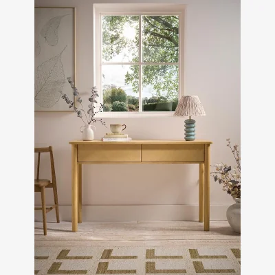 Cox and Cox Alva Oak Storage Console Table