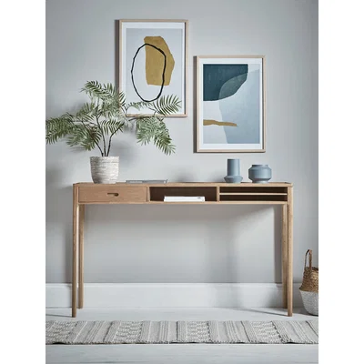 Cox and Cox Oak Storage Console Table